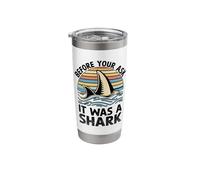 Before You Ask It was A Shark Amputation Surgery Amputee Stainless Steel Insulated Tumbler