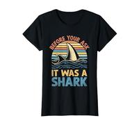 Before You Ask It was A Shark Amputation Surgery Amputee T-Shirt, Women, Black, XX-Large