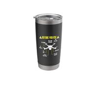 Before You Ask It's A Drone Pilot Drone Funny Drone Memes Stainless Steel Insulated Tumbler