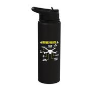 Before You Ask It's A Drone Pilot Drone Funny Drone Memes Stainless Steel Insulated Water Bottle