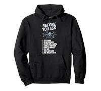 Before You Ask Pilot Drone Operator RC Quadcopter Fly Drone Pullover Hoodie