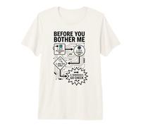 Before You Bother Me IT Support Flowchart Sysadmin Humor Premium T-Shirt