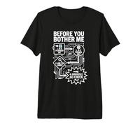 Before You Bother Me IT Support Flowchart Sysadmin Humor Premium T-Shirt