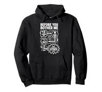 Before You Bother Me IT Support Flowchart Sysadmin Humor Pullover Hoodie