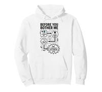 Before You Bother Me IT Support Flowchart Sysadmin Humor Pullover Hoodie