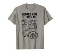 Before You Bother Me IT Support Flowchart Sysadmin Humor T-Shirt