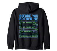 Before You Bother Me Software Developer Programming Zip Hoodie