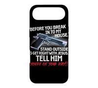 Before You Break Into My House Stand Outside - 2nd Amendment Case for iPhone Air
