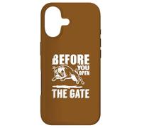 Before You Open The Gate Bulldog Warning Funny Case for iPhone 17