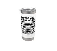 Before You Start Work Safety Checklist | Campaign Gift Idea Stainless Steel Insulated Tumbler