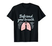 Befriend Your Breath Yoga Mindfulness Design T-Shirt