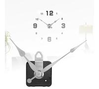 Befun Clock Mechanism Kit - High Torque Long Shaft Movement DIY Repair Parts Replacement With 12 Inch/25.6cm Long Spade Hands (Sliver) for Large Clock Repair