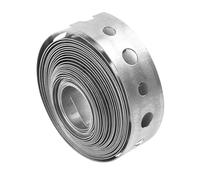 Befun Galvanised Steel Band Metal Straps with Holes 3/4 Inch×10FT 1 Roll | Alternating Pre-drilled Holes Metal Strip, Fixing Strap Builders, Fence Brackets Fixing Banding Ties, Pipe Support