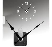 Befun High Torque Long Shaft Clock Movement Mechanism DIY Repair Parts Replacement with 12 Inch/25.6cm Long Spade Hands (Black) for Large Clock Repair