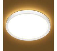 Befurglor 24W LED Ceiling Light Ø 28.5cm, 3000K Warm White 2200LM,150W Equivalent, Modern LED Ceiling Lamp for Living Room,Bedroom, Kitchen, Bathroom, Hallway, Office