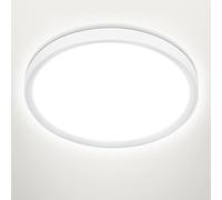 Befurglor 24W LED Ceiling Light Ø 28.5cm, 5000K Daylight White 2200LM Modern Light Fittings Ceilings,150W Equivalent, IP44 Waterproof LED Bathroom Light, for Living Room,Bedroom, Kitchen, Office