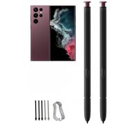 Befzygwk 2 Pcs Galaxy S22 Ultra S Pen Replacement for Samsung Galaxy S22 Ultra 5G Stylus Pen, S22 S Pen Without Bluetooth S Pen + Tips/Nibs (Burgundy)