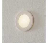 BEGA Accenta wall lamp round frame white 160lm