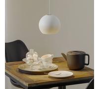 BEGA Studio Line pendant DALI, white/aluminium Ø19 cm
