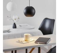 BEGA Studio Line pendant on/off, black/alu Ø 14 cm