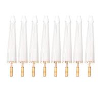 Begchy 8 X Paper Parasols Wedding Gift 84cm Bamboo Umbrellas for Bridal Shower Table Decorations Photo Props