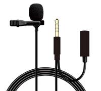 Begchy Lavalier Microphone Cell Phone Live Video Sound Card Camera Recording Interview Noise Reduction Microphone, Fine Workmanship D