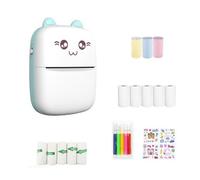 Begchy Mini Thermal Printer Portable Ink-Free Thermal Wirelessly BT 203dpi Photo Label Memo Wrong Question Printing