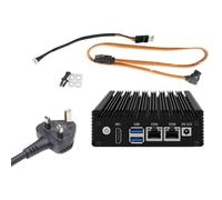 Begchy N3050 Mini PC X86-P1 Soft Routing 6W Dual Gigabit Mini Host Low Power Quad Core Four Thread 2xUSB3.0 Soft Router UK Plug