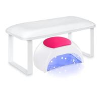 Begchy Nail Arm Rest Removable Arm Rest for Nails Tech Non-Slip Palm Rest for Nails Tech Arm Rest for Nails Tech White