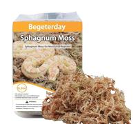 Begeterday 175g Natural Sphagnum Moss for Reptiles,Ideal Humidity Retaining Medium for Snakes,Turtles And Other Reptiles,Good for Terrariums for Reptiles & Amphibians