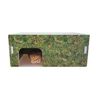 Begeterday Leopard Gecko Tank Accessories, Natural Moss Pattern Style Leopard Gecko Hide