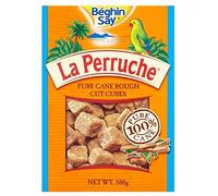 Beghin Say la Perruche Pure Cane Rough Cut Cubes (500g) Brown - Pack of 2