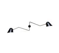 Beghina Double Wall Lamp Black & Brass