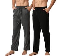 BEGIANT 2 Pack Mens Pyjamas Bottoms Ultra Soft Knit Lounge Pants