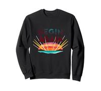 Begin Again Inspire Yourself New Dawn Journey Bold Sweatshirt