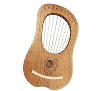 Beginner 16-string Wooden Harp Lyre Harp 10-string Tone Niche Instruments Lyre Harp (Color : 10 String Log Color Leaf)