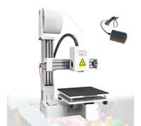 Beginner 3D Printer, 4x4x4in Printing Size, Quiet Operation, Frequency Division Multiplexing Technology, Ideal for Home, Offi