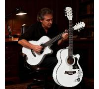 Beginner Acoustic Classical Guitar, Adult Cutaway Starter Set Bundle with Padded Gig Bag, Strap, Capo, Strings, Picks