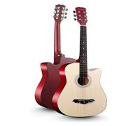 Beginner Acoustic Guitar Kit, Cutaway Wood Acustica Guitarra Elementary Tutorial Of Folk Guitar Instrument Gig Bag And Other Accessories(B,41 inches)