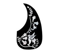Beginner Acoustic Guitar Pickguards 10 Pcs Professional Folk Acoustic Guitar Pickguard Bird Shaped Guitar Pick Guard Sticker(O)