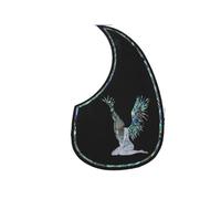 Beginner Acoustic Guitar Pickguards 1PC Folk Acoustic Guitar Pickguard Top Pick Guard Sticker For Acoustic Guitar Accessories Rose Wood(G0560)