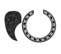 Beginner Acoustic Guitar Pickguards 2 Pcs Accessories 1Pcs Sound Hole Rose Decal Sticker And 1Pcs Acoustic Guitar Pickguard