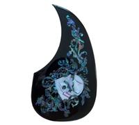 Beginner Acoustic Guitar Pickguards 41 Inch 40 Inch Folk Guitar Pickguard Shell Inlay Pickguard Thickened Color Shell Pickguard Rose(Type 1)
