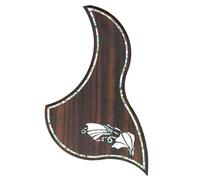 Beginner Acoustic Guitar Pickguards Folk Acoustic Pick Guard Sticker For Guitar Accessories Rosewood Acoustic Guitar Pickguard Easy To Install(B)