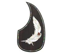 Beginner Acoustic Guitar Pickguards Professional Acoustic Guitar Pickguard Rosewood Inlaid With Shell Pattern Decorated Guard Sticker