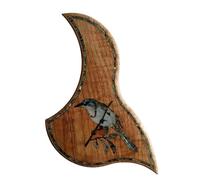 Beginner Acoustic Guitar Pickguards Wooden Guitar Pickguard Mother Of Pearl Inlay Craft Wooden Guitar Pickguard Accessories