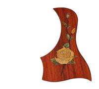 Beginner Acoustic Guitar Pickguards Wooden Guitar Rosewood Solid Wood Carved Pickguard Acoustic Guitar Pickguard Easy To Install(N)