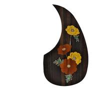 Beginner Acoustic Guitar Pickguards Wooden Guitar Solid Wood Carved Pickguard Acoustic Guitar Pickguard Beautiful Appearance(L)