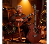 Beginner Acoustic Guitar Set with Gig Bag, Strings, Strap, Tuner, and Picks for Easy Learning and Practice