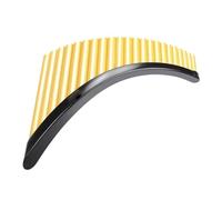 Beginner Adult 22 Pipes Panflute With Base G Key ABS Professional Performance(Golden Right)